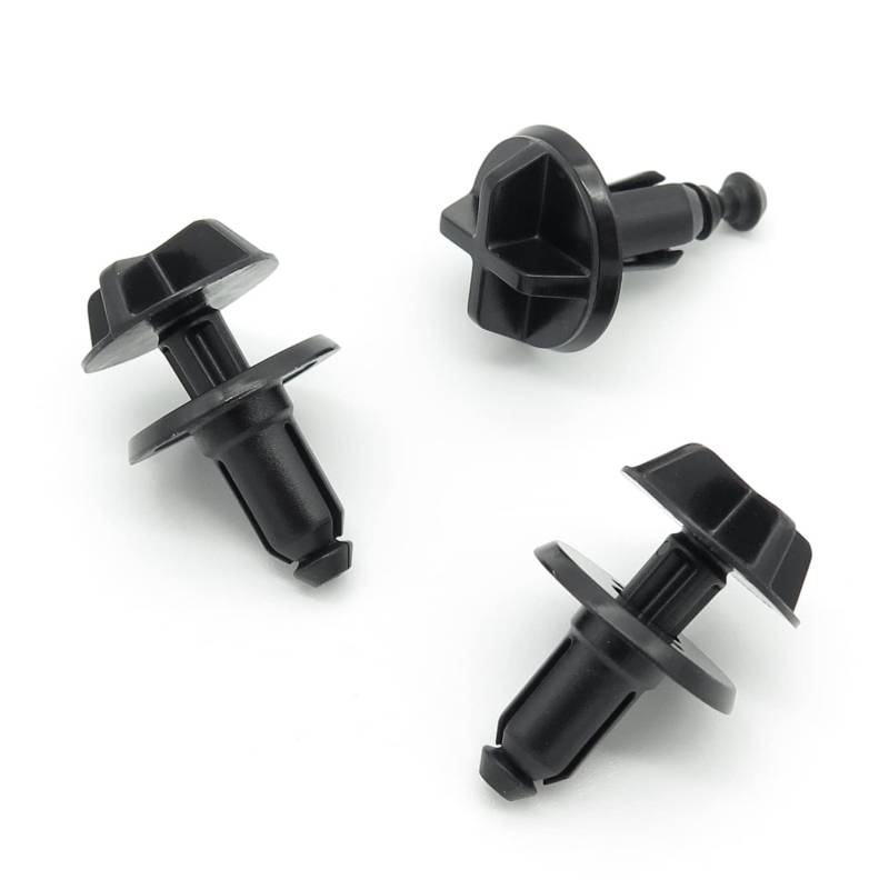 VVO Fasteners Windschutzscheiben-Clip aus Kunststoff, Schwarz, 10 Stück von VVO