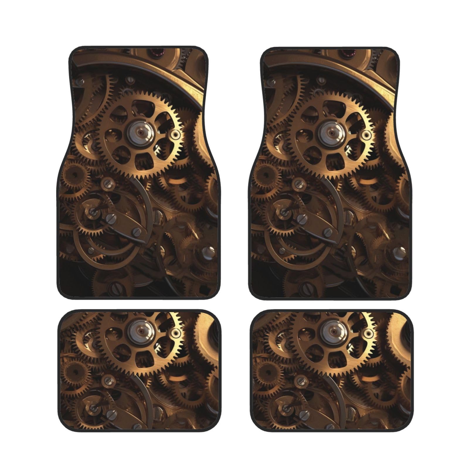 Cool Steampunk Gears Bedruckte Auto Fußmatten Set 4 Stück | Fußmatten Schutz für Autos Komplette Sets | Rutschfeste & wasserdichte Automotive Fußmatten Cool Steampunk Gears Bedruckte Auto Fußmatten Set 4 Stück | Fußmatten Schutz für Autos Komplette Sets | Rutschfeste & wasserdichte Automotive Fußmatten von VVTDESA
