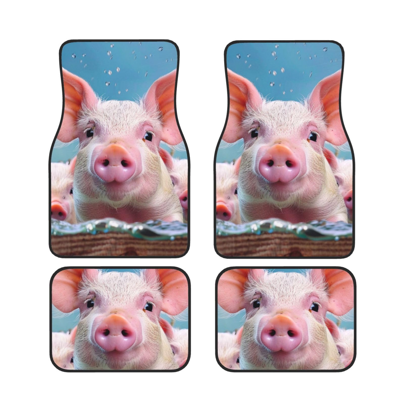 Funny Cute Animals Bathing Printed Car Foot Mats Set of 4 Pieces | Floor Mats Protection for Cars Full Sets | Non-Slip & Waterproof Automotive Floor Mats Funny Cute Animals Bathing Printed Car Foot Mats Set of 4 Pieces | Floor Mats Protection for Cars Full Sets | Non-Slip & Waterproof Automotive Floor Mats von VVTDESA
