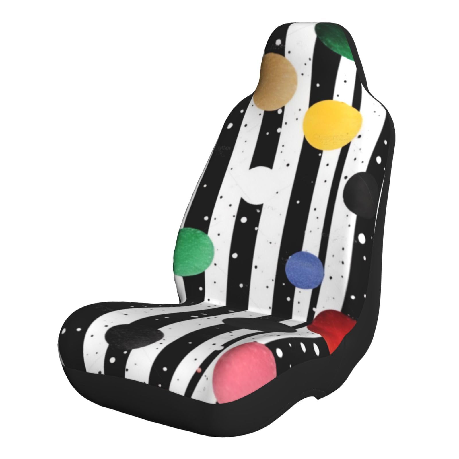 VVTDESA Autositzbezüge mit Glitzer-Regenbogen-Punkten, schwarz-weiß bedruckt, 1 Stück, schützen Sie Ihre Vordersitze und verbessern Sie Ihren Stil VVTDESA Autositzbezüge mit Glitzer-Regenbogen-Punkten, schwarz-weiß bedruckt, 1 Stück, schützen Sie Ihre Vordersitze und verbessern Sie Ihren Stil von VVTDESA