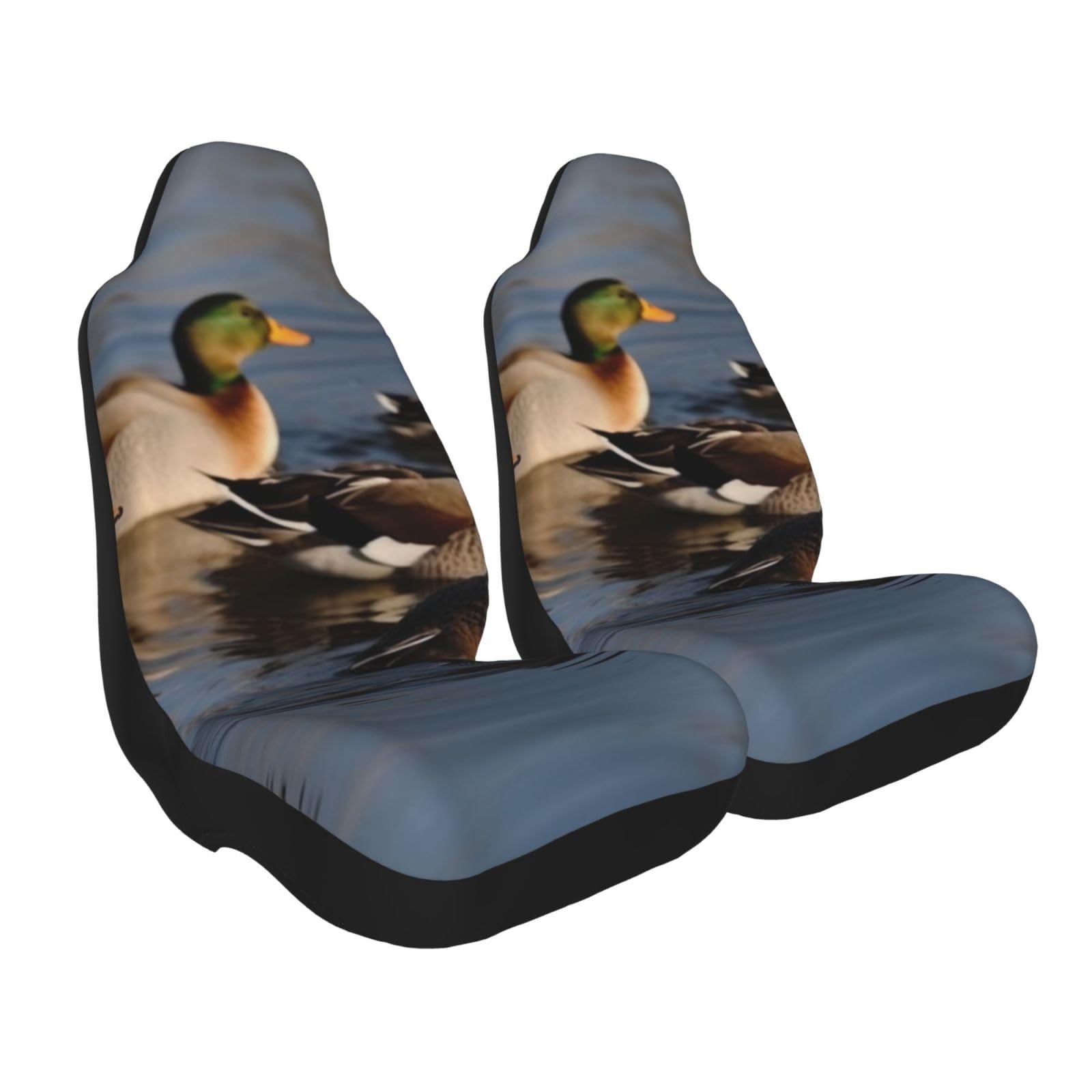VVTDESA Mallard Ducks bedruckte Autositzbezüge, 2 Stück, schützen Sie Ihre Vordersitze und verbessern Sie Ihren Stil VVTDESA Mallard Ducks bedruckte Autositzbezüge, 2 Stück, schützen Sie Ihre Vordersitze und verbessern Sie Ihren Stil von VVTDESA