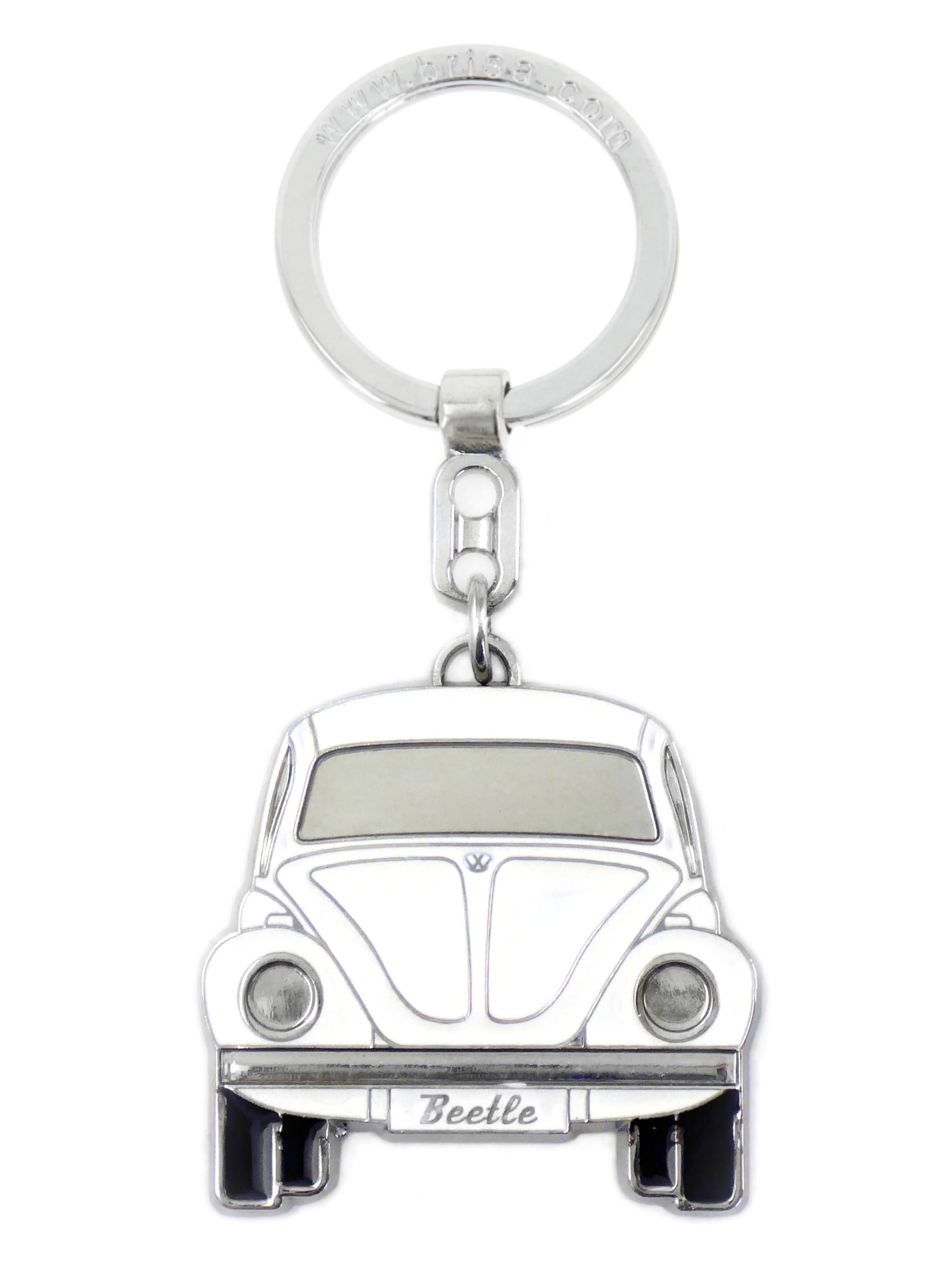 BRISA VW Collection - Volkswagen Emaillierter Metall Schlüssel-Anhänger-Ring Schlüsselbund-Accessoire Keyholder im Käfer/Beetle Design (Front/Weiß) BRISA VW Collection - Volkswagen Emaillierter Metall Schlüssel-Anhänger-Ring Schlüsselbund-Accessoire Keyholder im Käfer/Beetle Design (Front/Weiß) von BRISA