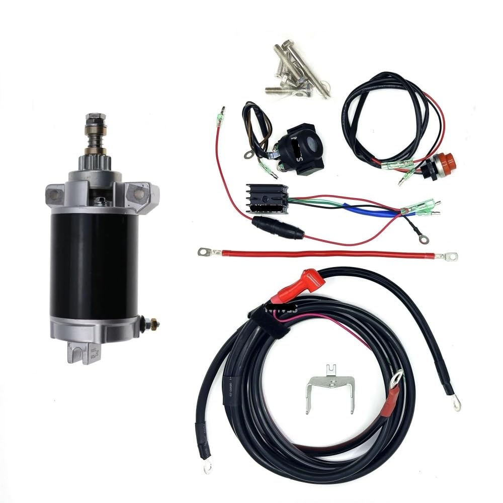 ELEKTROSTART-KIT Kompatibel mit Yamaha F25 F30 PARSUN & MEHR 4-TAKT 25HP 30HP AUßENBORDER FLTWHEEL Starter Motor Kabel Schalter LADUNGSSPULE ELEKTROSTART-KIT Kompatibel mit Yamaha F25 F30 PARSUN & MEHR 4-TAKT 25HP 30HP AUßENBORDER FLTWHEEL Starter Motor Kabel Schalter LADUNGSSPULE von VWAUGDKPS