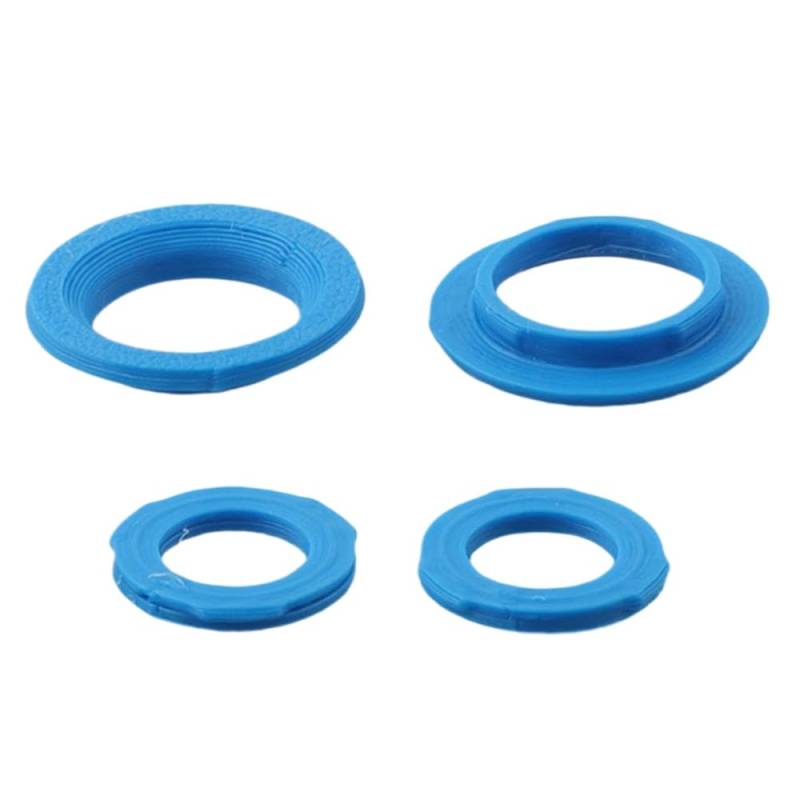 Colored Deckring -Bremssattelkit für 4 Kolben -Bremssättel kompatibel mit MT7 Mehrfachfarbe für die Fahrradwartung(Blue) von VXNNZLOK