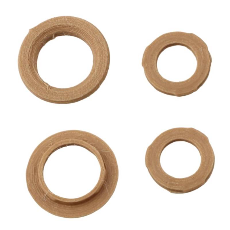 Colored Deckring -Bremssattelkit für 4 Kolben -Bremssättel kompatibel mit MT7 Mehrfachfarbe für die Fahrradwartung(Brown) von VXNNZLOK