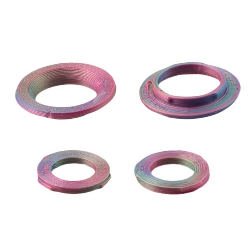 Colored Deckring -Bremssattelkit für 4 Kolben -Bremssättel kompatibel mit MT7 Mehrfachfarbe für die Fahrradwartung(Candy Color) von VXNNZLOK