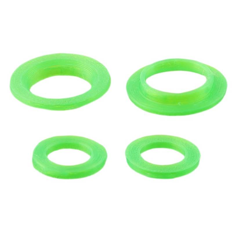 Colored Deckring -Bremssattelkit für 4 Kolben -Bremssättel kompatibel mit MT7 Mehrfachfarbe für die Fahrradwartung(Fluorescent Green) von VXNNZLOK