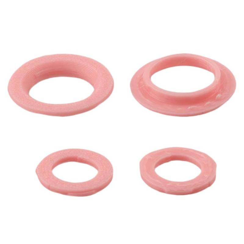 Colored Deckring -Bremssattelkit für 4 Kolben -Bremssättel kompatibel mit MT7 Mehrfachfarbe für die Fahrradwartung(Pink) von VXNNZLOK