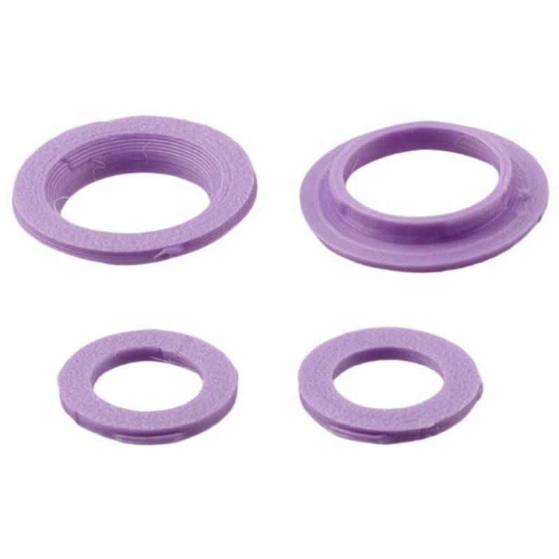 Colored Deckring -Bremssattelkit für 4 Kolben -Bremssättel kompatibel mit MT7 Mehrfachfarbe für die Fahrradwartung(Purple) von VXNNZLOK