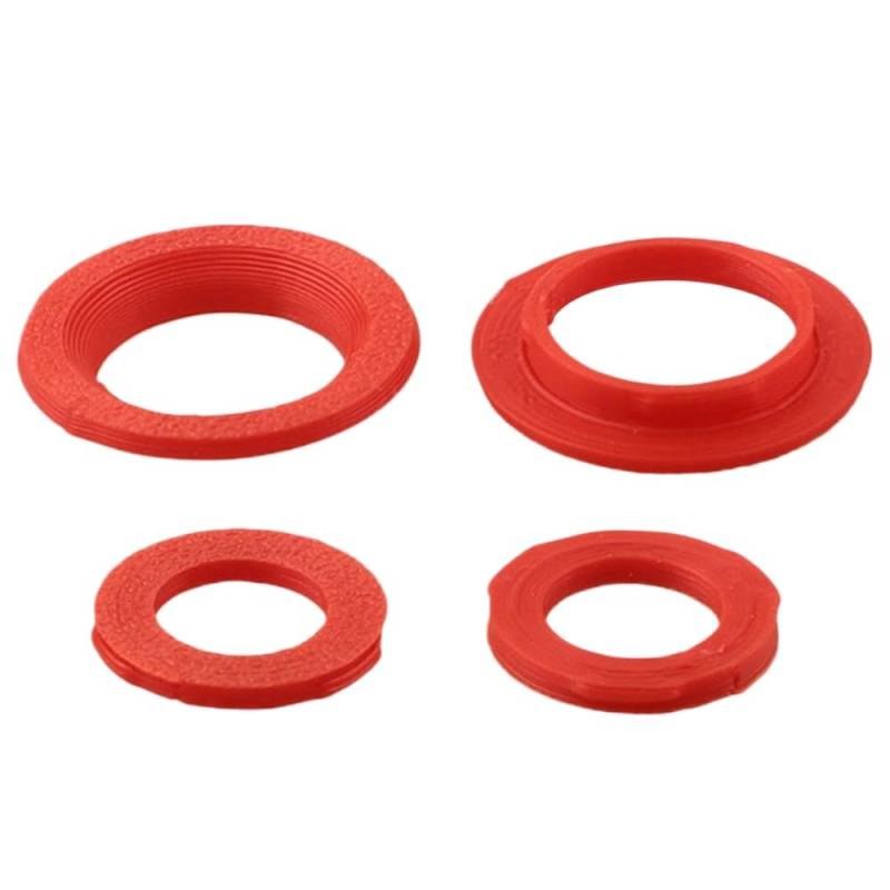 Colored Deckring -Bremssattelkit für 4 Kolben -Bremssättel kompatibel mit MT7 Mehrfachfarbe für die Fahrradwartung(Red) von VXNNZLOK