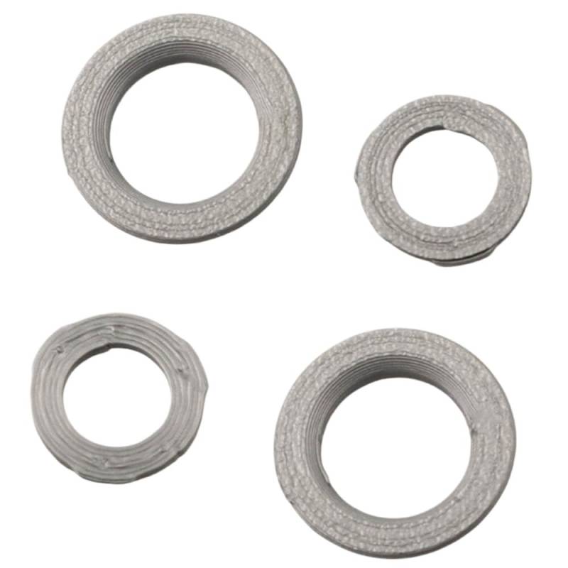 Colored Deckring -Bremssattelkit für 4 Kolben -Bremssättel kompatibel mit MT7 Mehrfachfarbe für die Fahrradwartung(Silver Gray) von VXNNZLOK