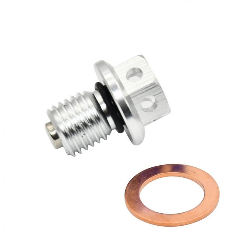 M12X1.5 Magnetische Motoröl -Abflussstecker mit Waschmitteldichtung kompatibel mit Pit -Dirt -Fahrrädern(Silvery) von VXNNZLOK