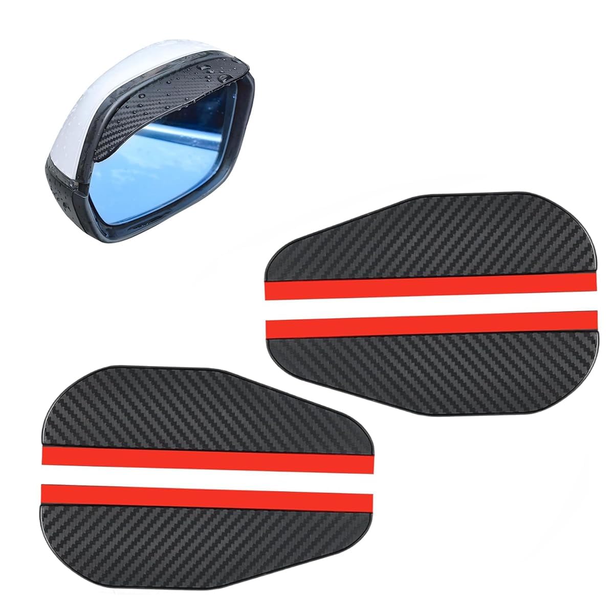 2 Paar Auto Rückspiegel Regenschutz für BMW Serie 2 Series 2er F45/F46 Active Tourer/Gran Tourer, Seitenspiegel Regenschutz Regens Sonnenblende Auto Schutz Zubehör,Carbon Fiber 2 Paar Auto Rückspiegel Regenschutz für BMW Serie 2 Series 2er F45/F46 Active Tourer/Gran Tourer, Seitenspiegel Regenschutz Regens Sonnenblende Auto Schutz Zubehör,Carbon Fiber von VYWPTOWSX