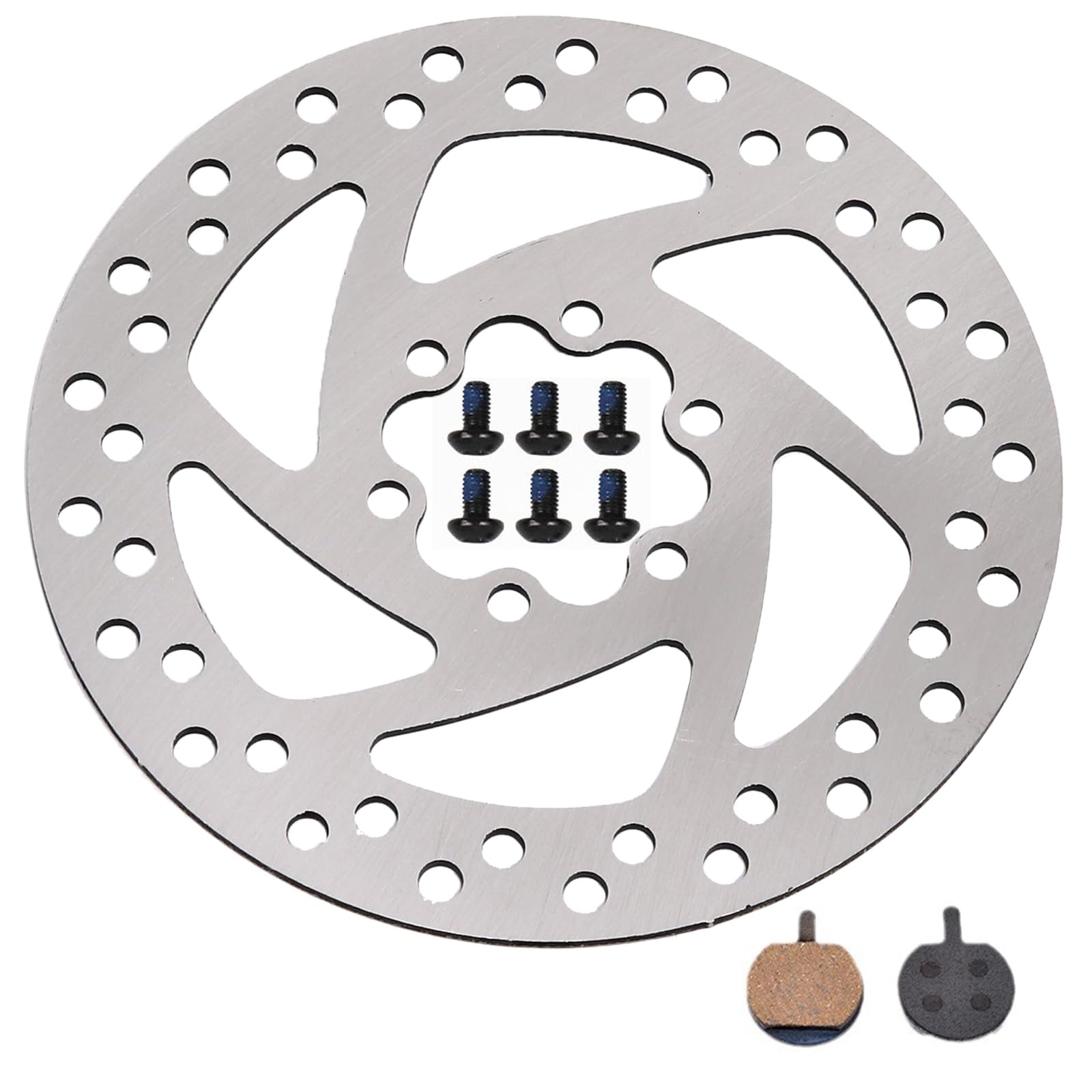 VZU 140mm Bremsscheibe mit 2 Scheibenbremsbeläge 6 Schrauben Kompatibel für Segway Ninebot F20 F25 F30 F40 KUGOO M4 / M4 Pro, Scheibenbremse für Elektroroller, Ersatzscheibe für Bremseinheit VZU 140mm Bremsscheibe mit 2 Scheibenbremsbeläge 6 Schrauben Kompatibel für Segway Ninebot F20 F25 F30 F40 KUGOO M4 / M4 Pro, Scheibenbremse für Elektroroller, Ersatzscheibe für Bremseinheit von VZU