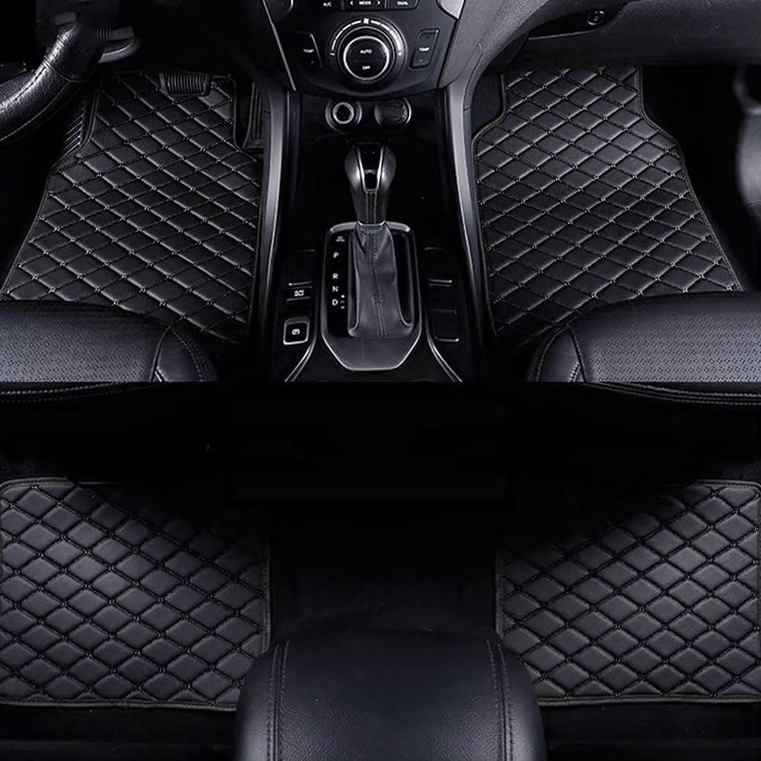 Auto FußMatten füR MERC-edes Be-nz GLC 220 d 4MATIC 2022, Leder Vorne Hinten Teppiche Allwetter Wasserdicht Anti Rutsch Innenschutzmatte ZubehöR,A/Black Auto FußMatten füR MERC-edes Be-nz GLC 220 d 4MATIC 2022, Leder Vorne Hinten Teppiche Allwetter Wasserdicht Anti Rutsch Innenschutzmatte ZubehöR,A/Black von VaLbeL