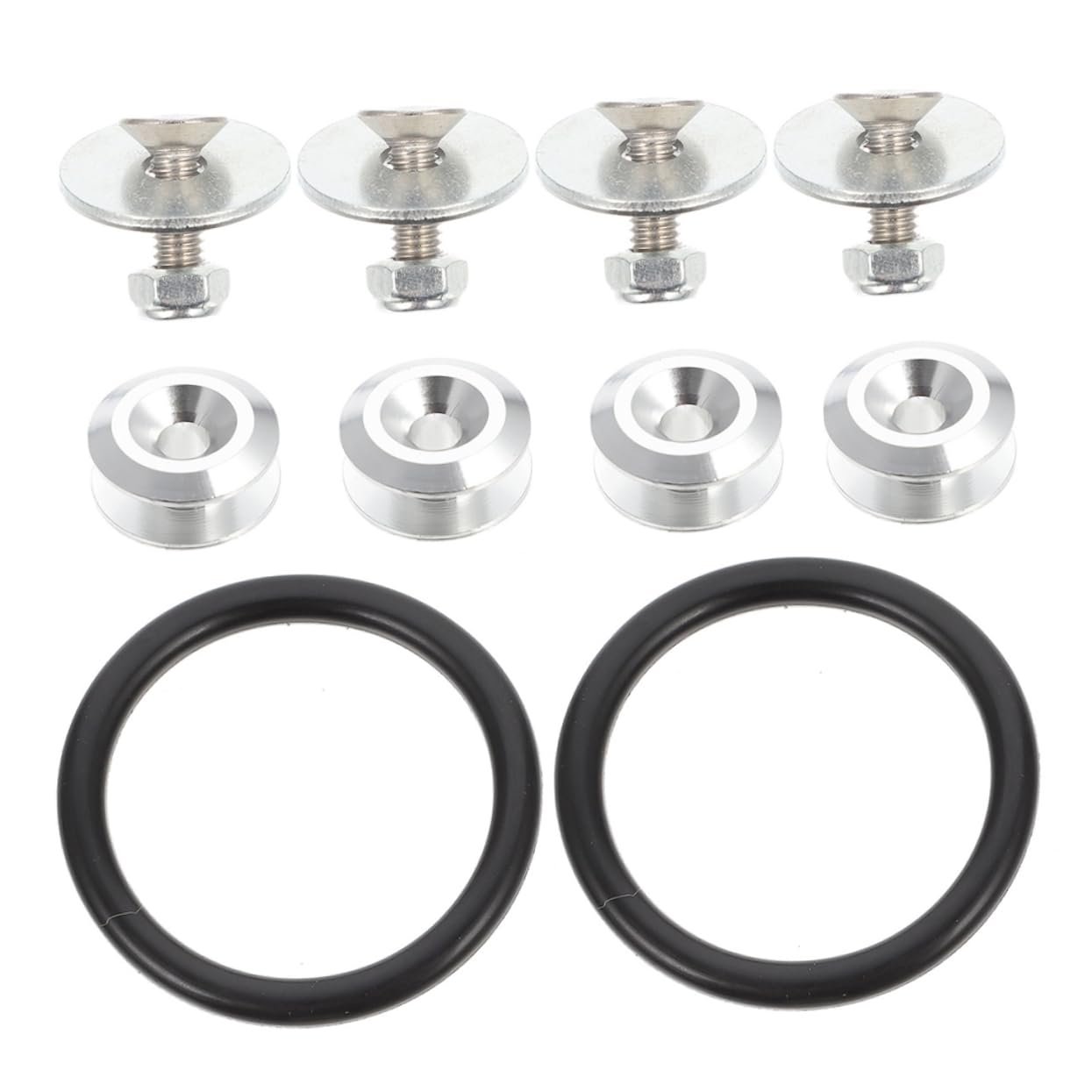 Vaguelly 1 Satz Stoßstangenbefestigungsschnalle Befestigungselemente Zubehör Retainer freigeben Clips verriegeln Stoßfängerbefestigungen Stoßfänger-Schnellspanner Aluminiumlegierung Silber Vaguelly 1 Satz Stoßstangenbefestigungsschnalle Befestigungselemente Zubehör Retainer freigeben Clips verriegeln Stoßfängerbefestigungen Stoßfänger-Schnellspanner Aluminiumlegierung Silber von Vaguelly