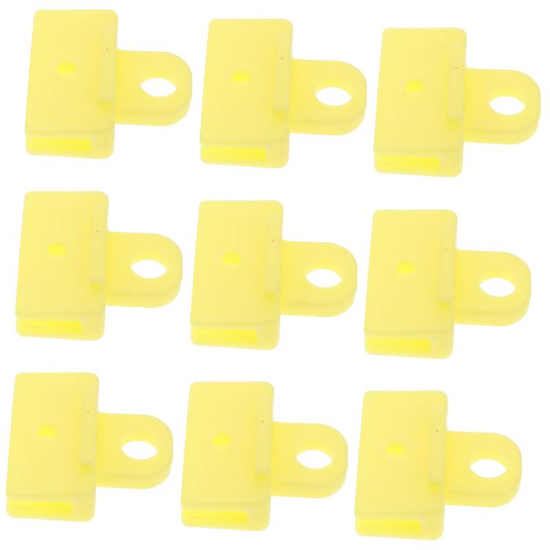 Vaguelly 10 Stück Fensterclips zum Halten in Fenstern Cabrio-Fensterklemmen Halteclips für Autostoßstangen Befestigungselemente für Autoclips Fensterkanal-Clips Plastik Gelb von Vaguelly