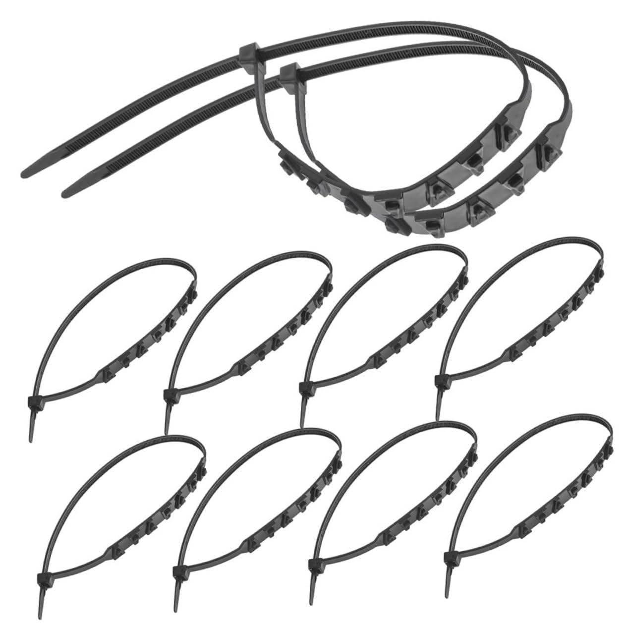 Vaguelly 12 Stück Schneeketten Schneekabel Für Autoreifen Reifenkabel Sonw-kette Anti-rutsch-kette Für Atv Winterreifenketten Rutschfeste Schneekette Autoketten Für Schnee Schwarz Nylon von Vaguelly