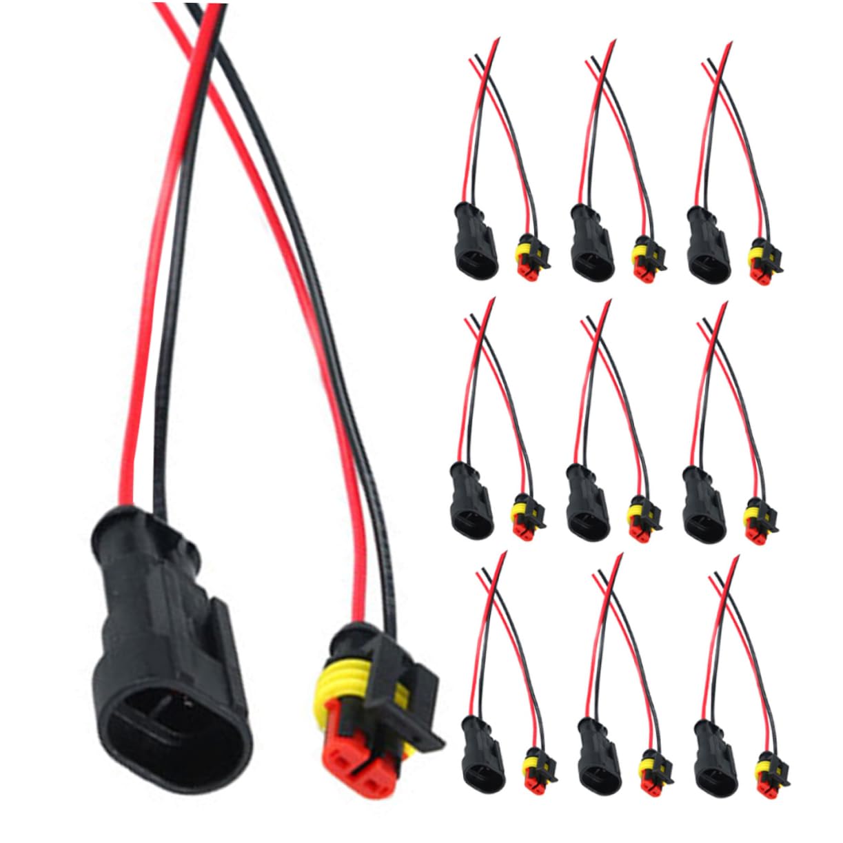 Vaguelly 12 Stück Wasserdichte Auto Steckverbinder Kabelbuchse Stecker Elektrische Steckverbinder Auto Verbindungskabel Amp Kfz Elektrik Kabelverbinder Kabelbaum Steckverbinder Vaguelly 12 Stück Wasserdichte Auto Steckverbinder Kabelbuchse Stecker Elektrische Steckverbinder Auto Verbindungskabel Amp Kfz Elektrik Kabelverbinder Kabelbaum Steckverbinder von Vaguelly