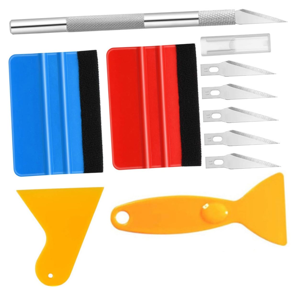Vaguelly 1Satz Fahrzeug Tönungsfilm Werkzeugsatz Teiliges für Fensterfolierung Rakel Cuttermesser und Sprühflasche für Auto Tönungsanwendungen und Vinyl Wraps Vaguelly 1Satz Fahrzeug Tönungsfilm Werkzeugsatz Teiliges für Fensterfolierung Rakel Cuttermesser und Sprühflasche für Auto Tönungsanwendungen und Vinyl Wraps von Vaguelly