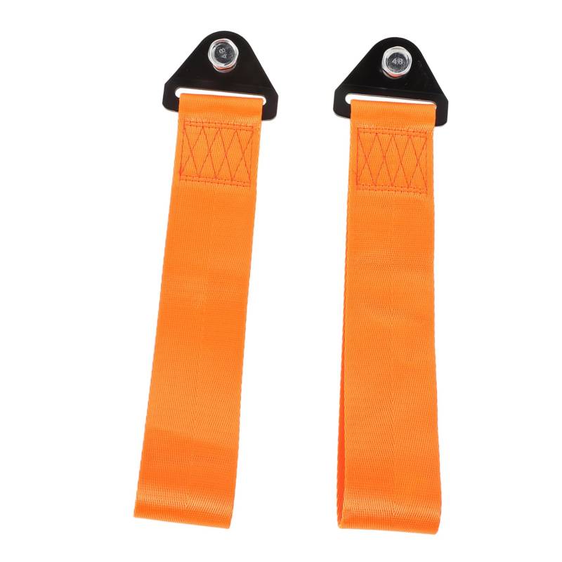 Vaguelly 2 Stück Abschleppseil Abschleppgurt-kit Auto Abschleppgurt Schleppbares Seil Autoanhängerschleppseil Auto Traktionsriemen Renngurte Seil Für Autoanhänger Anhängerseil Orange Nylon von Vaguelly
