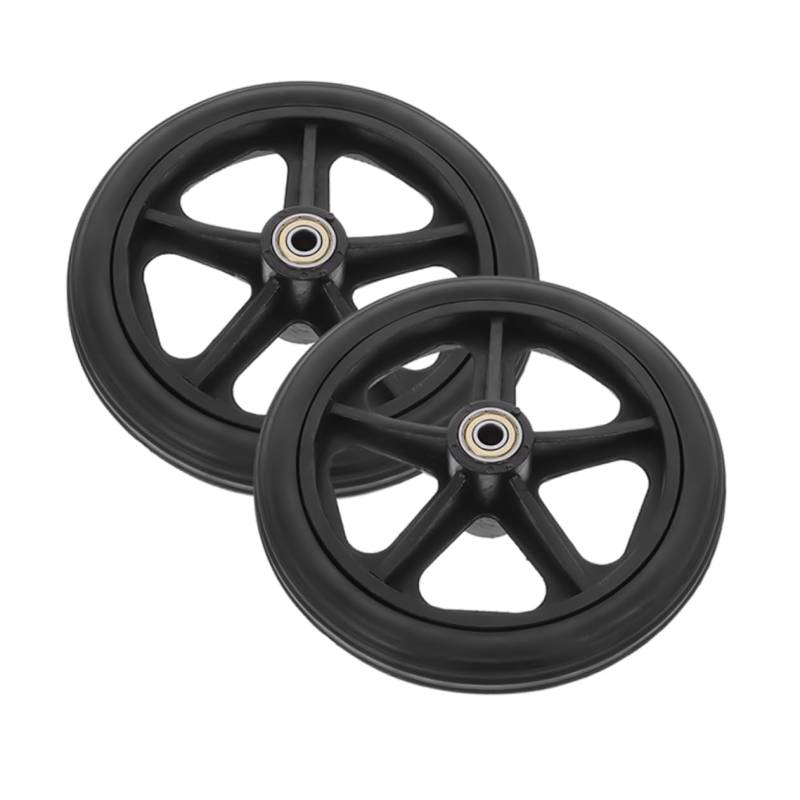 Vaguelly 2 Stück Ersatzteile Für Ersatz Vorderradbaugruppe Universalrad Für Ersatzräder Für Vorderräder Lenkräder Schwarzes Pvc von Vaguelly