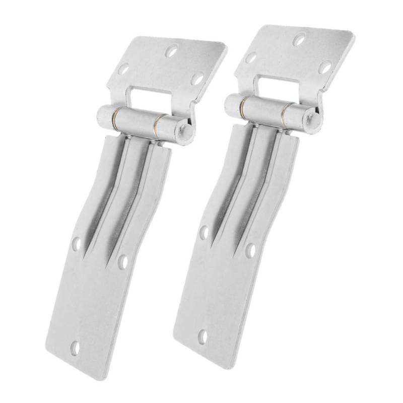 Vaguelly 2 Stück Wagenscharniere Scharniere für Schränke Beschläge für Torscharniere Scharniere für Kippanhänger Ersatzteile für Wohnmobile Galvanisiertes Eisen Silver von Vaguelly
