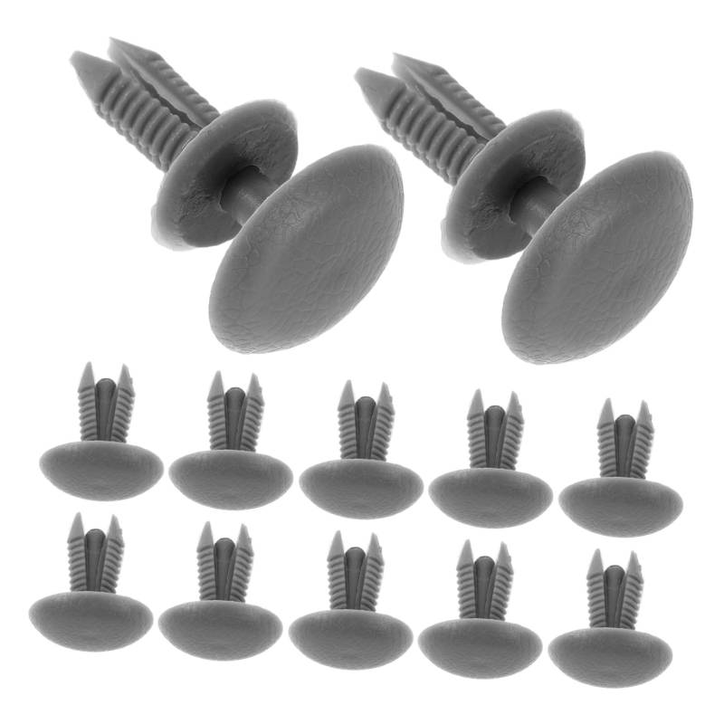 Vaguelly 30 Stück Autoschnalle Blechklammern für die Automobilindustrie Befestigungselemente für Autoclips Kunststoffstifte Panel-Clips Dip-Clips fürs Auto Plastik Grey von Vaguelly