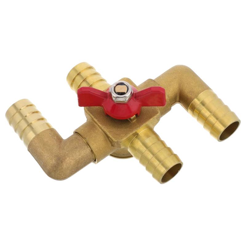 Vaguelly 4 Auto Heizung Wasserventil Heizung Vier Wege Wasserventil Automobil Heizung Wasserventil Messing Bypass Ventil Kupfer Golden von Vaguelly