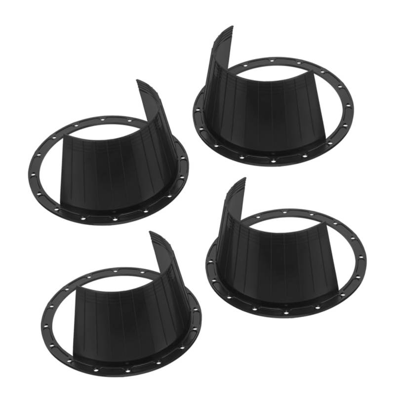 Vaguelly 4 Stücke Universal Fit Auto Lautsprecher Spacer Lautsprecher Teile Auto Lautsprecher Dichtung Ring Lautsprecher Ring Schwarz Kunststoff von Vaguelly