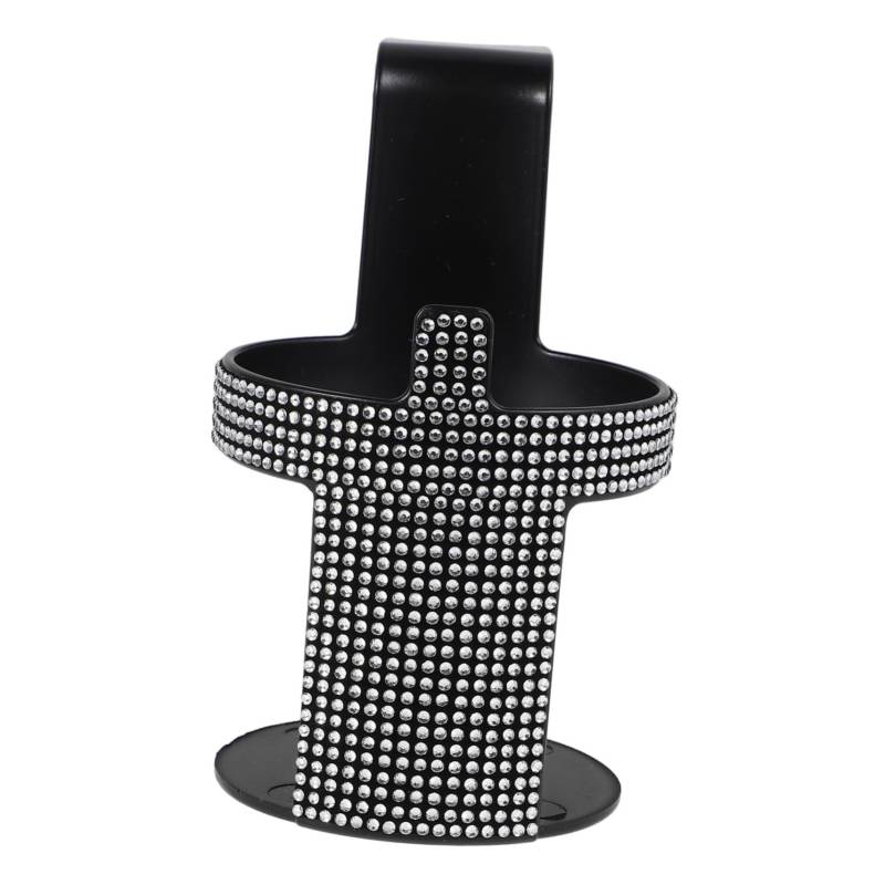 Vaguelly Auto Flaschenhalter Mit Haken Multifunktionaler Getränkehalter Für Wasserflaschen Und Becher Elegantes Strass Design Für Autos Und Zuhause Praktische Halterung von Vaguelly
