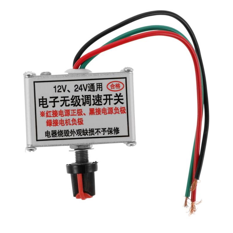 Vaguelly Drehzahl Schalter Motor Mit Variabler Drehzahl Auto Für Motor Geschwindigkeit Elektronische Steuerung Motordrehzahlregler Lüfteradapter Speed ​​controller Pvc Weiß von Vaguelly