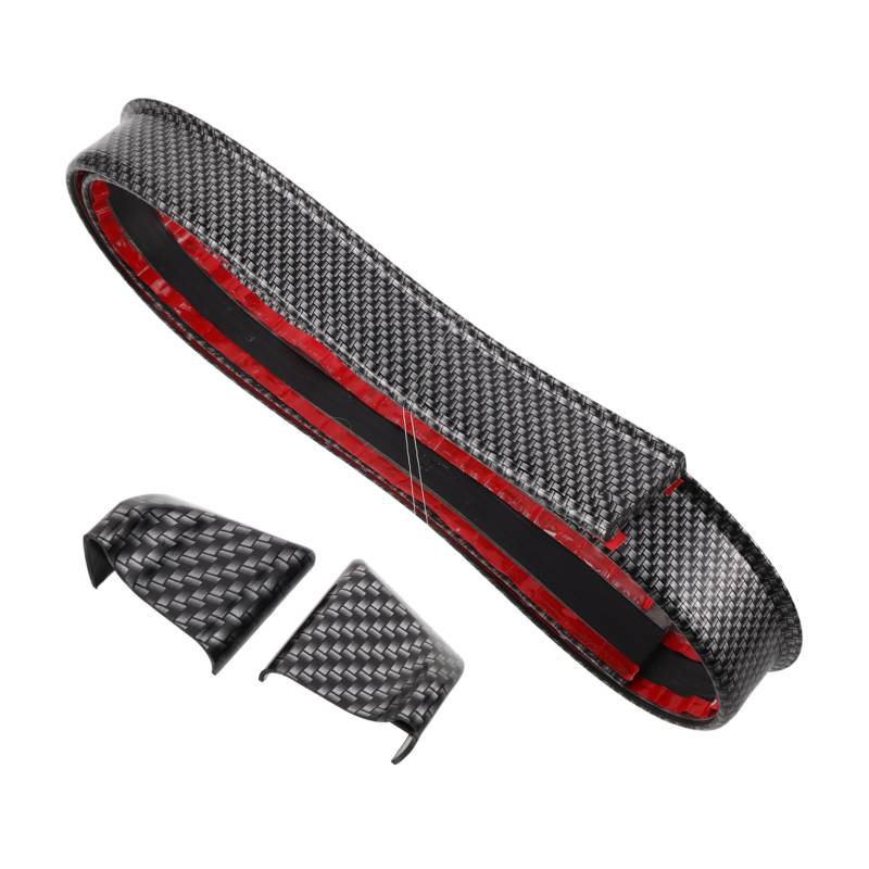 Vaguelly Gummistreifen Am Heck Eines Autos Spoiler Universell Hecklippenspoiler Auto Spoilerflügel Heckspoiler Autoflügelspoiler Universeller Spoilerflügel Black von Vaguelly