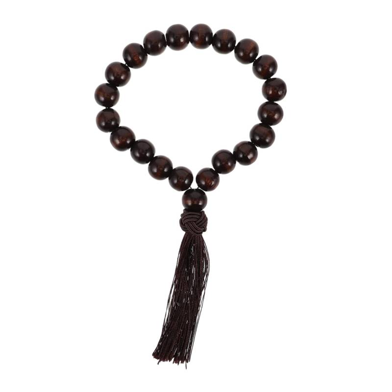 Vaguelly Stallperlen Ornamente Perlen Herren Perlenkette Tigerauge Armband Männer Wurzelchakra Rotes Kristallarmband Japanisches Armband Handgefertigt Perlen Mala Holz von Vaguelly