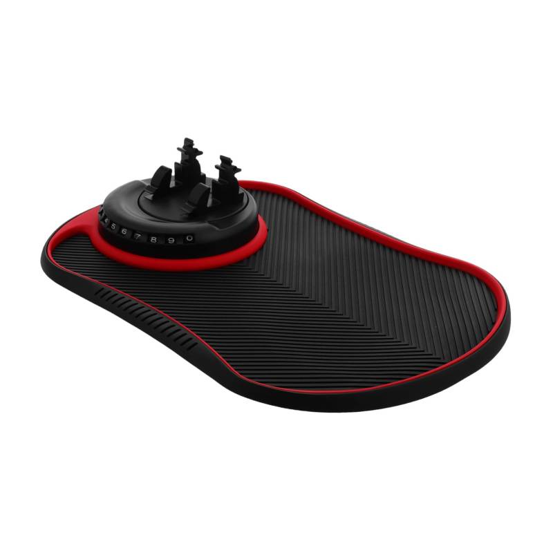 Vaguelly Telefonhalterung Für Autotelefonhalter Auto Anti Rutsch Matte Rot PVC Auto Armaturenbrett Organizer von Vaguelly
