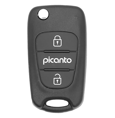 3 Tasten Auto Fernbedienung Schlüssel Fall Für Kia Picanto Solaris RIO Sportage Elantra I30 IX35 Autoschlüssel Abdeckung mit ungeschnittenem Schlüsselbart von Vailikey