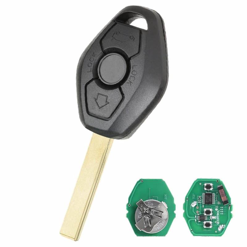433 MHz für BMW E46 Cas2 Systemschlüssel für BMW X3 X5 E53 E83 Schlüssel für Fernbedienung BMW E53 Schlüssel für BMW E60 Schlüsselanhänger für E39 Schlüssel Cas2 System HU92Blade von Vailikey
