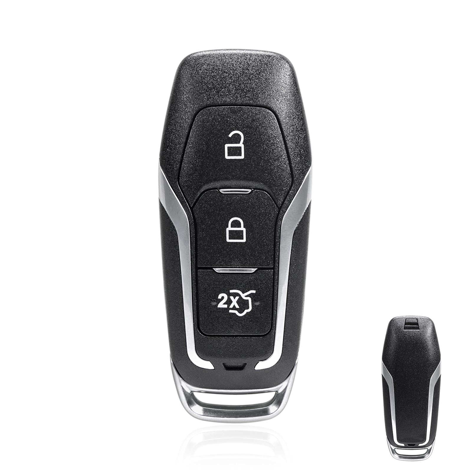 Schlüsselgehäuse mit 3 Tasten für Ford Mondeo Edge S-Max Mustang Galaxy Funkschlüsselgehäuse mit HU101 Klinge von Vailikey