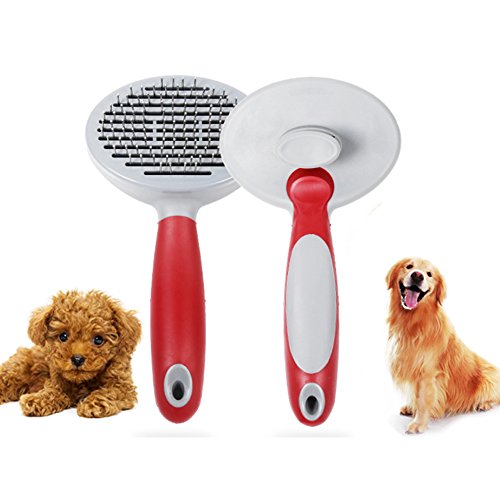 Black Friday Deal Professional Pet Pflege Pinsel selbst Reinigung Zupfbürste Pet Massage Bürste Haar Fell entfernen Bürste für lange und kurze Haar Entferner geeignet für kleine mittlere Große Hunde Katze von Valentoria