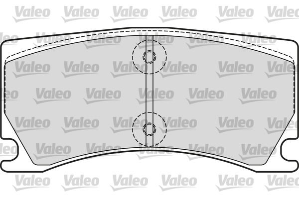 Bremsbelagsatz, Scheibenbremse Vorderachse Valeo 601660 von Valeo