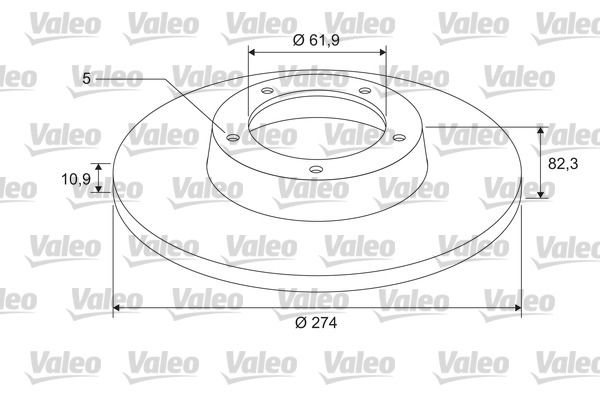 Bremsscheibe Hinterachse Valeo 675402 Bremsscheibe Hinterachse Valeo 675402 von Valeo