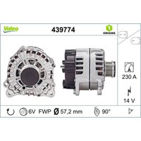 Drehstromgenerator VALEO ORIGINS NEW VALEO 439774 von Valeo