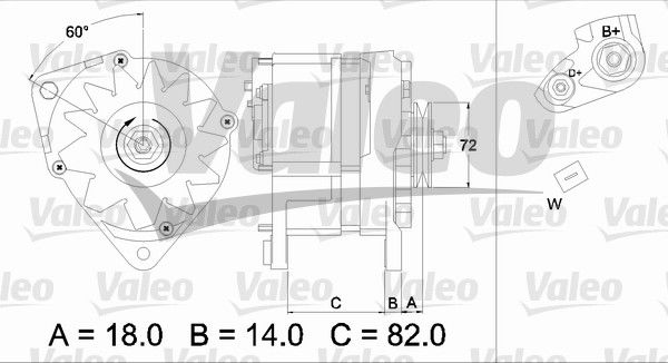 Generator Valeo 436303 Generator Valeo 436303 von Valeo