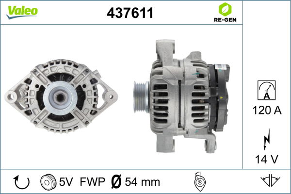 Generator Valeo 437611 von Valeo