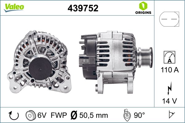 Generator Valeo 439752 von Valeo