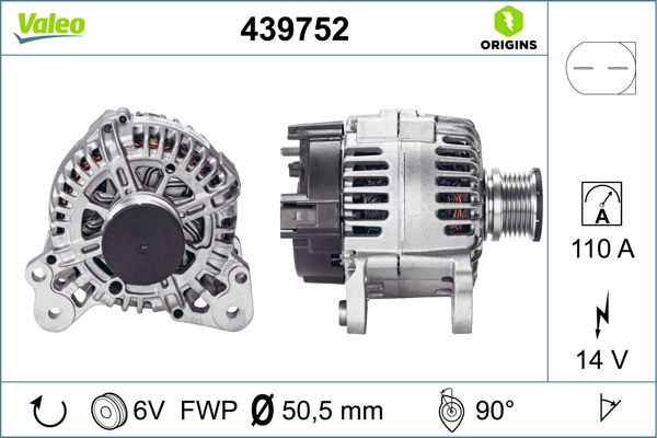 Generator Valeo 439752 Generator Valeo 439752 von Valeo