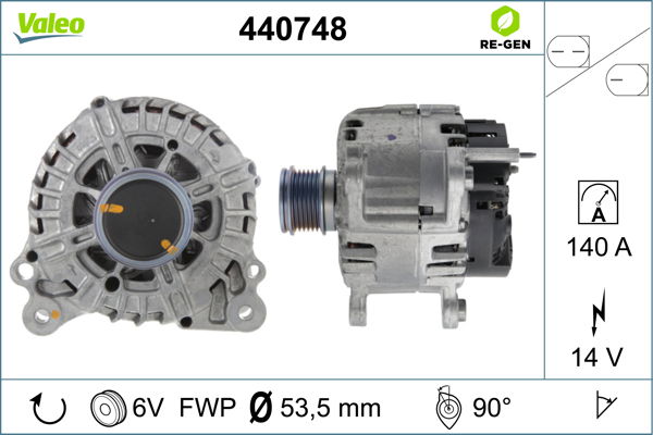 Generator Valeo 440748 Generator Valeo 440748 von Valeo
