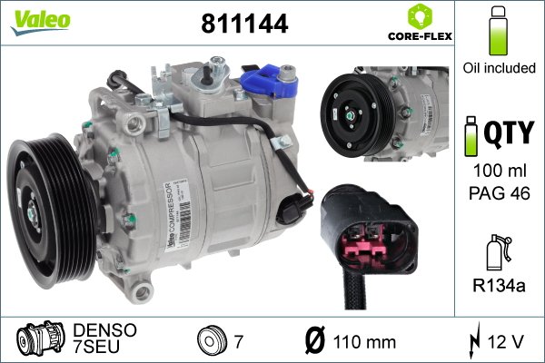 Kompressor, Klimaanlage Valeo 811144 von Valeo