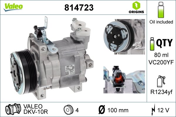 Kompressor, Klimaanlage Valeo 814723 von Valeo