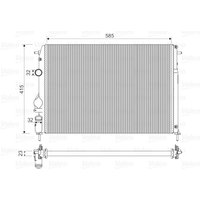 Kühler, Motorkühlung VALEO 732866 von Valeo